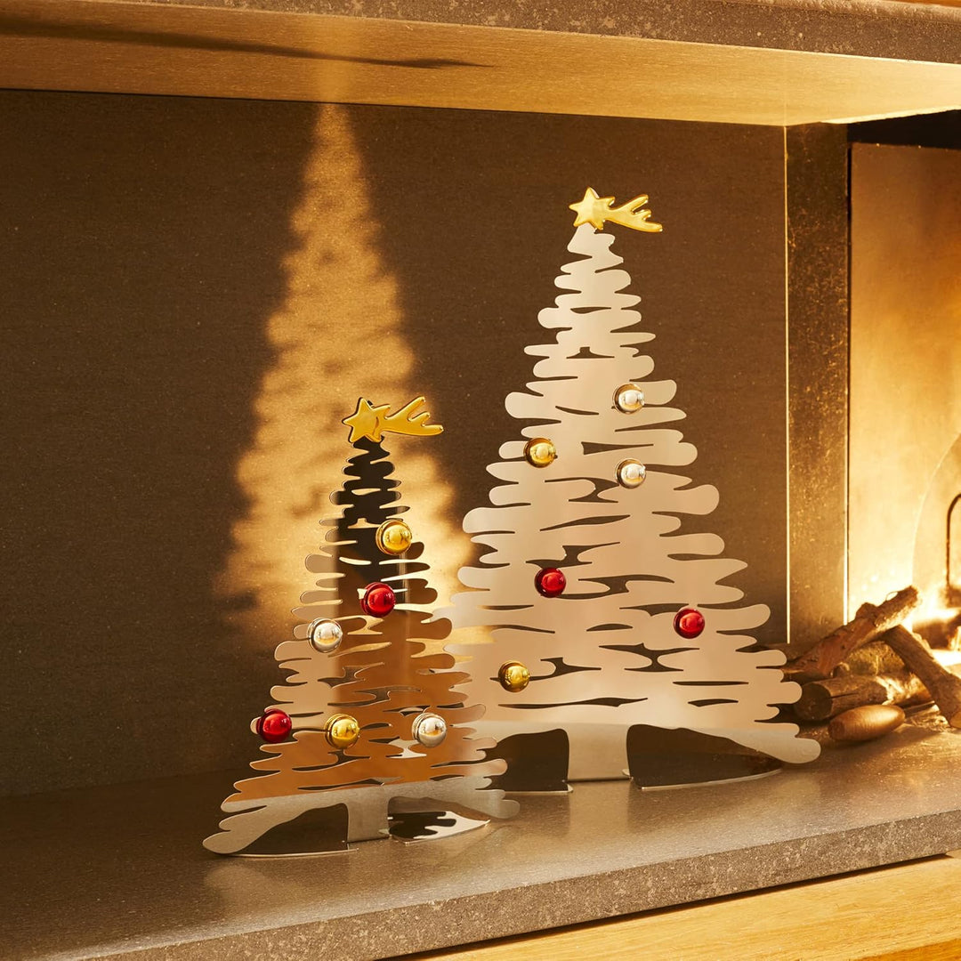 Alessi Bark for Christmas BM06/30 - Baumförmige Weihnachtsdekoration aus Edelstahl, Glänzendpoliert