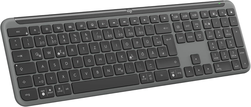 Logitech Signature Slim K950 kabellose Tastatur, schlankes Design, Wechseln zwischen Geräten beim Ti