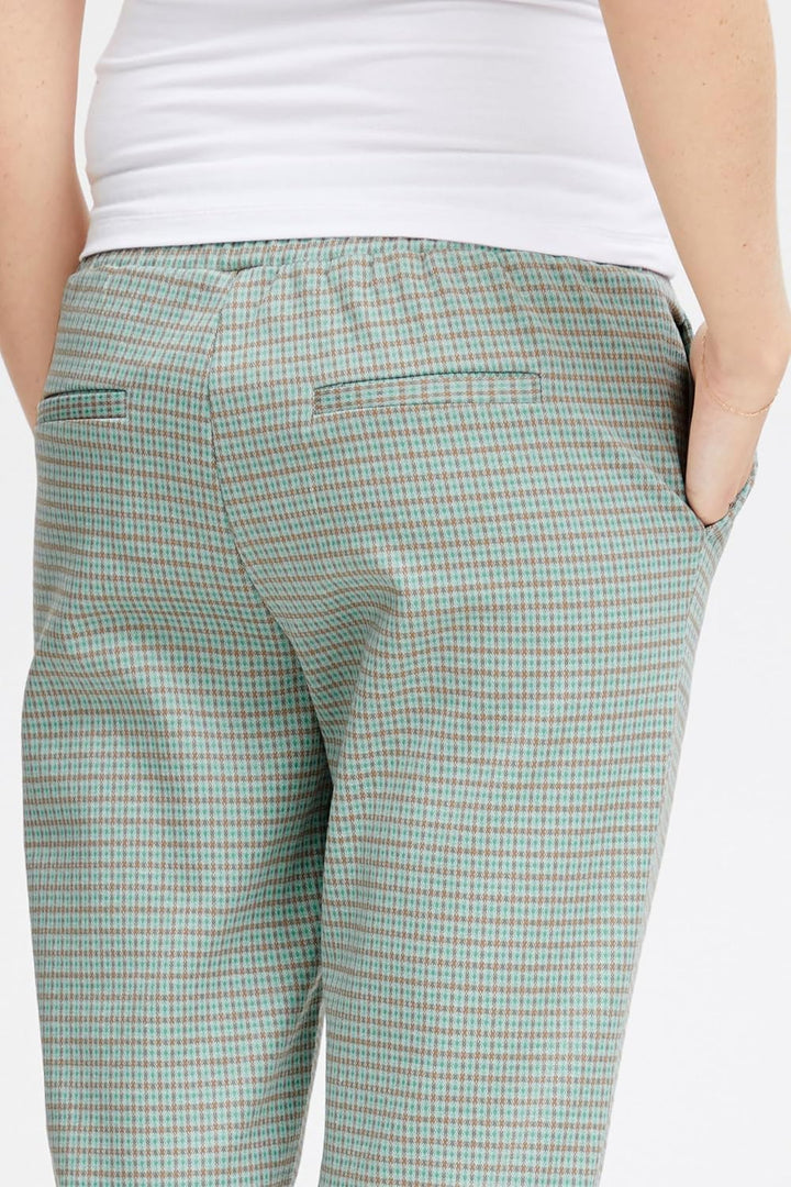 ICHI IHKATE Cameleon PA Damen Hose Stoffhose mit Stretch Enger Schnitt Elastikbund S Ether (144506),