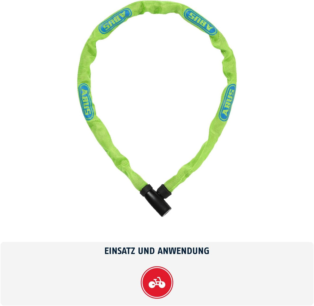 ABUS Kettenschloss Steel-O-Chain 4804K – Fahrradschloss aus Spezialstahl – ABUS-Sicherheitslevel 4 G