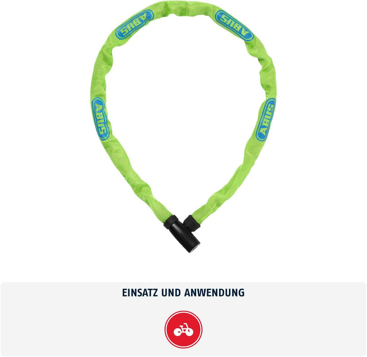 ABUS Kettenschloss Steel-O-Chain 4804K – Fahrradschloss aus Spezialstahl – ABUS-Sicherheitslevel 4 G