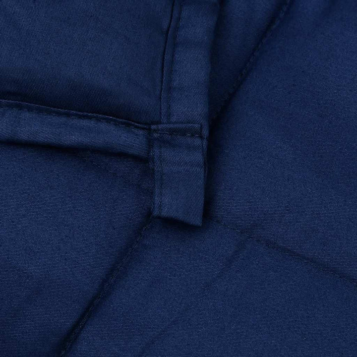 Gewichtsdecke Blau 150x200 cm 11 kg Stoff, Bequemer Stoff, Gleichmässige Gewichtsverteilung, Praktis