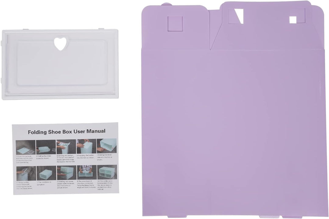 20 Stück Schuhkartonpack, stapelbare Schuhkasten, Plastikschuhkarton, transparenter Schuhorganisator