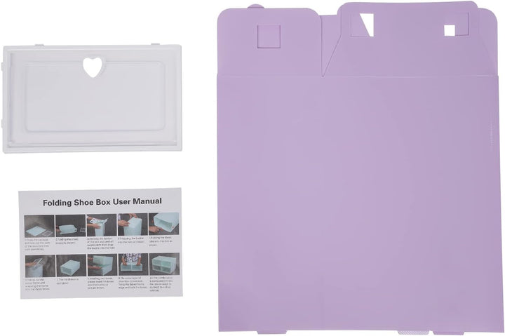 20 Stück Schuhkartonpack, stapelbare Schuhkasten, Plastikschuhkarton, transparenter Schuhorganisator