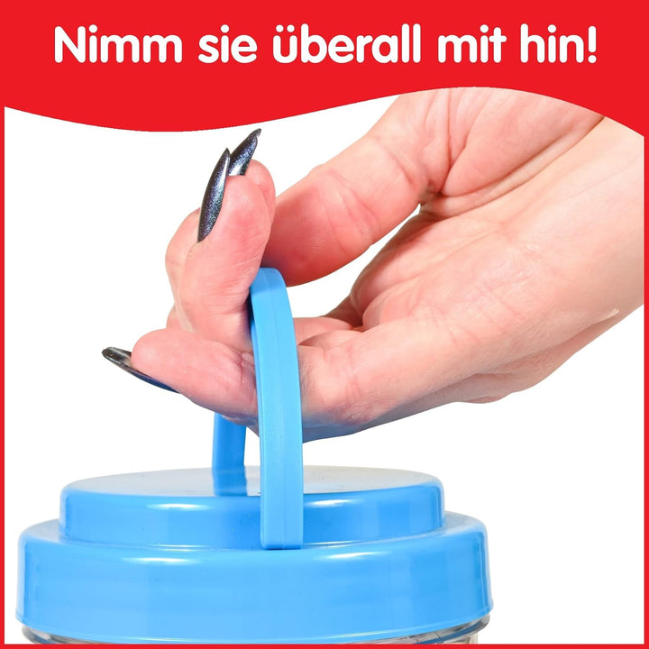 edxeducation Transparente Blöcke - Mini Glas Set mit 60 Stück - Farbenfrohe Plastikformen - Lichtkas
