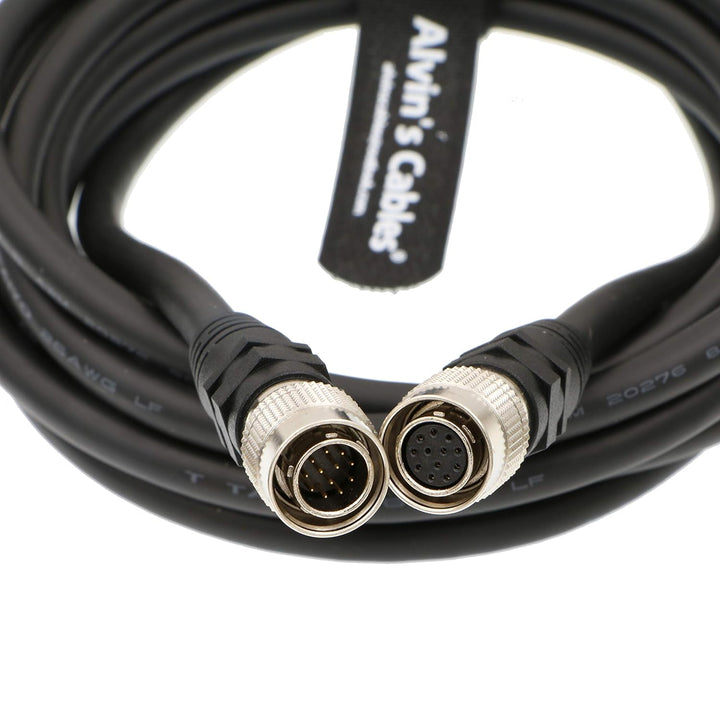 Alvin's Cables Hirose 12 Pin Stecker auf Buchse Hochflexibles abgeschirmtes Kabel für Sony CCD Hitac