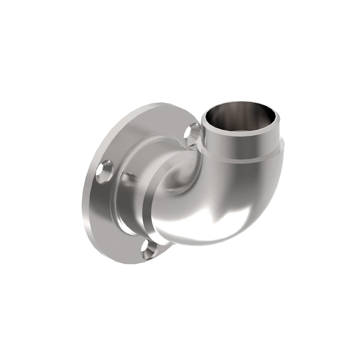 Wandflansch Edelstahl Rohr 42,4 x 2,0 mm Flansch 90 Grad Edelstahlrohr Steckfitting Wandhalter Gelae