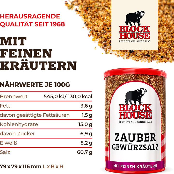 Block House Zaubergewürz 2x 280g Gewürzmischung - in Restaurantqualität