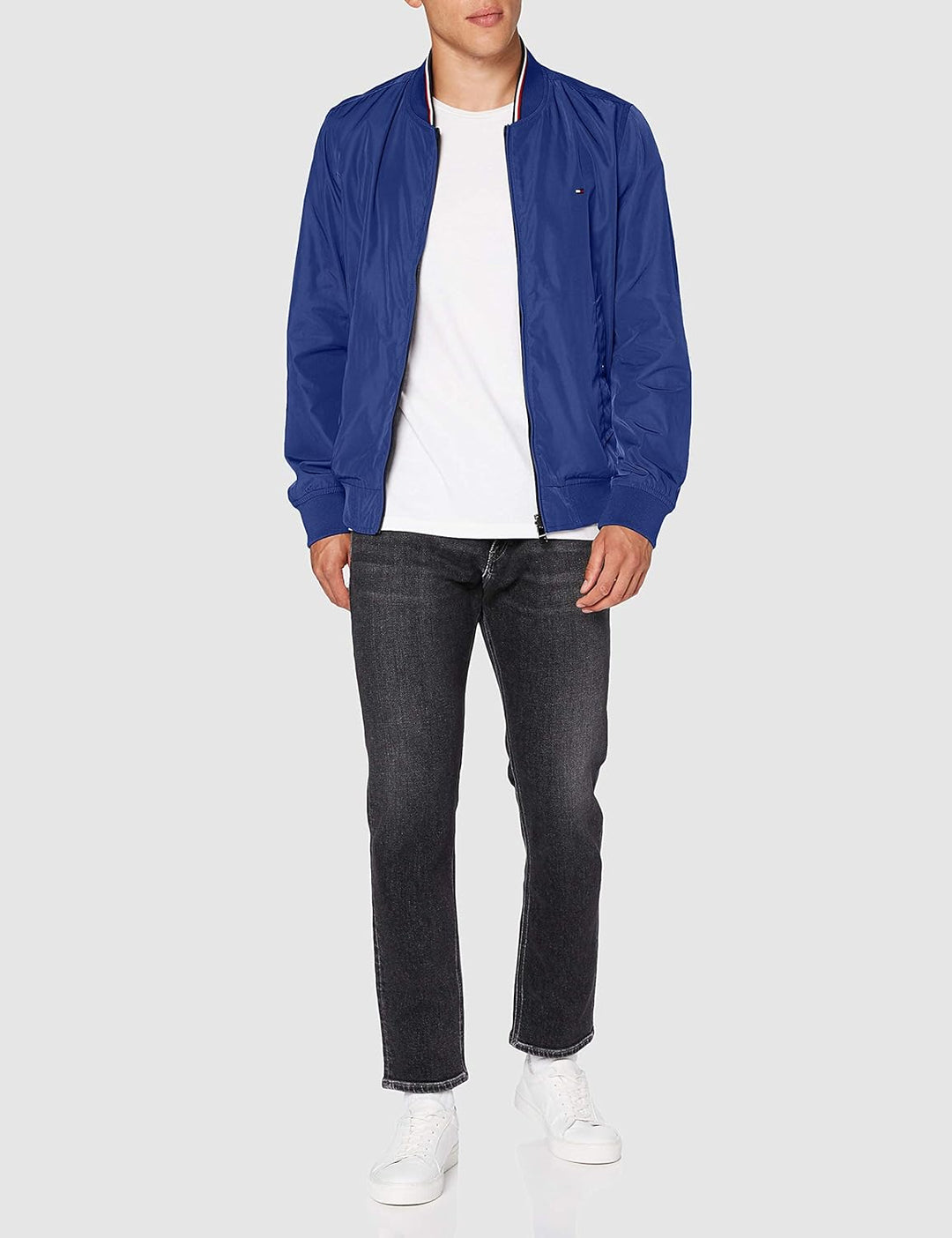 Tommy Hilfiger Herren Reversible Bomber Hose, Blue Ink, L