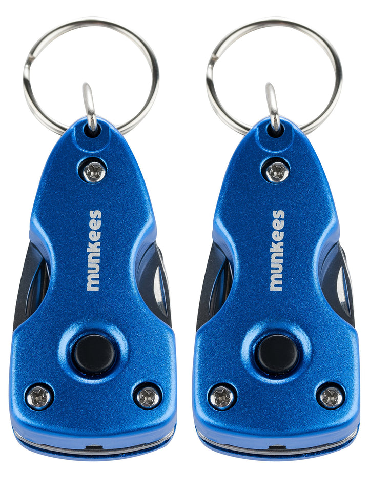 munkees Multi-Tool mit 6 Funktionen, LED, Schraubendreher, Flaschenöffner, Taschenmesser, Schlüssela