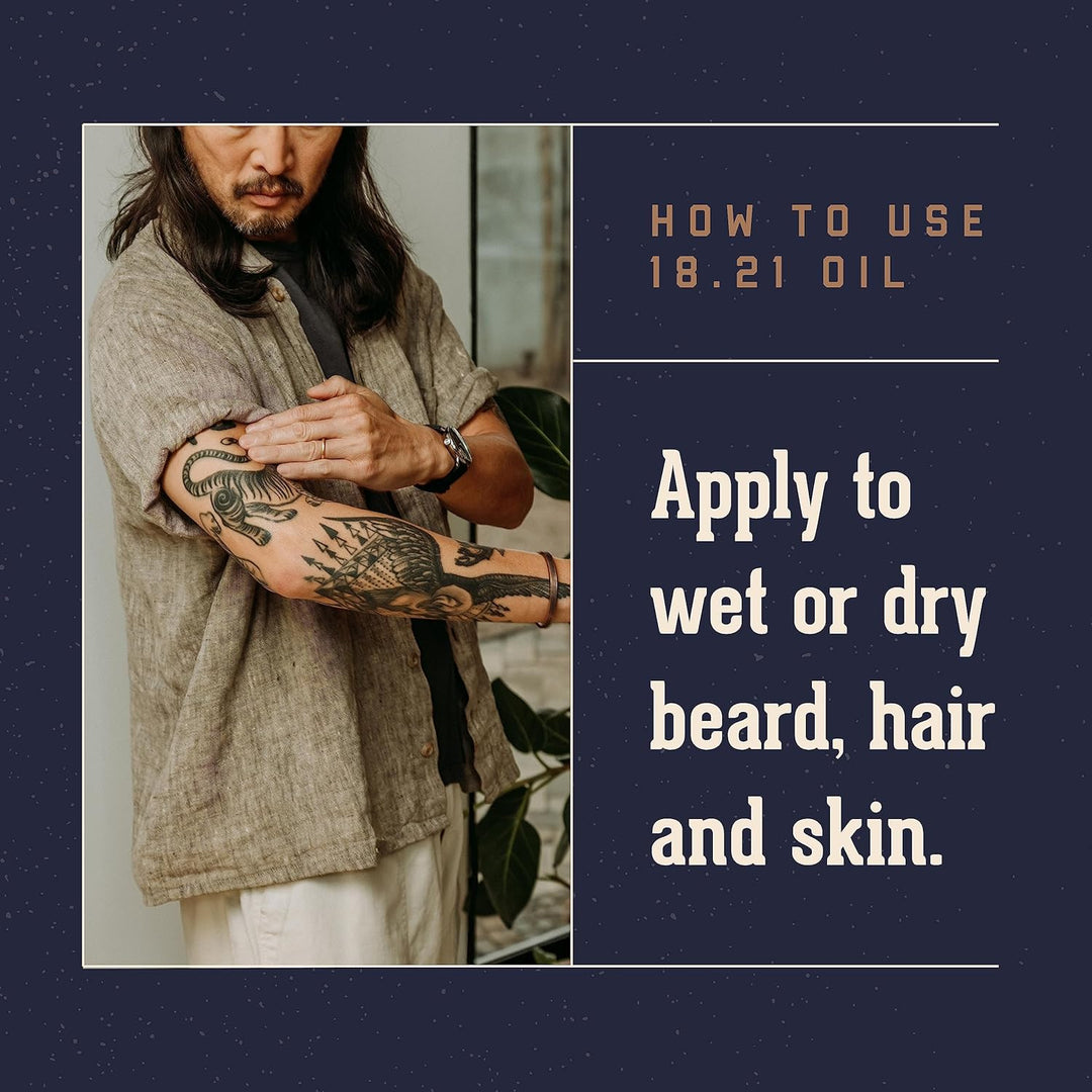 18.21 Man Made Beard Oil 60ml