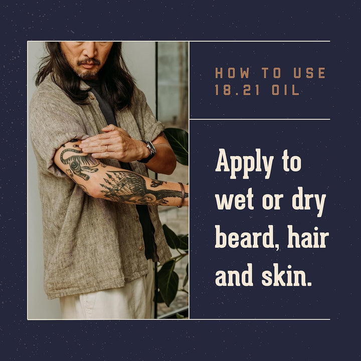 18.21 Man Made Beard Oil 60ml