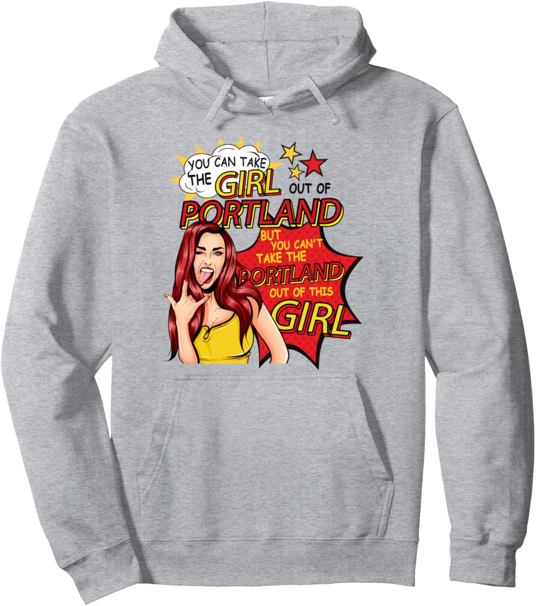 Stolze Frau aus Portland – cooles Mädchen aus Portland Pullover Hoodie