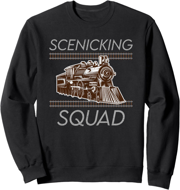 Train Enthusiast Funny Locomotive Slogan Pun Gift Sweatshirt