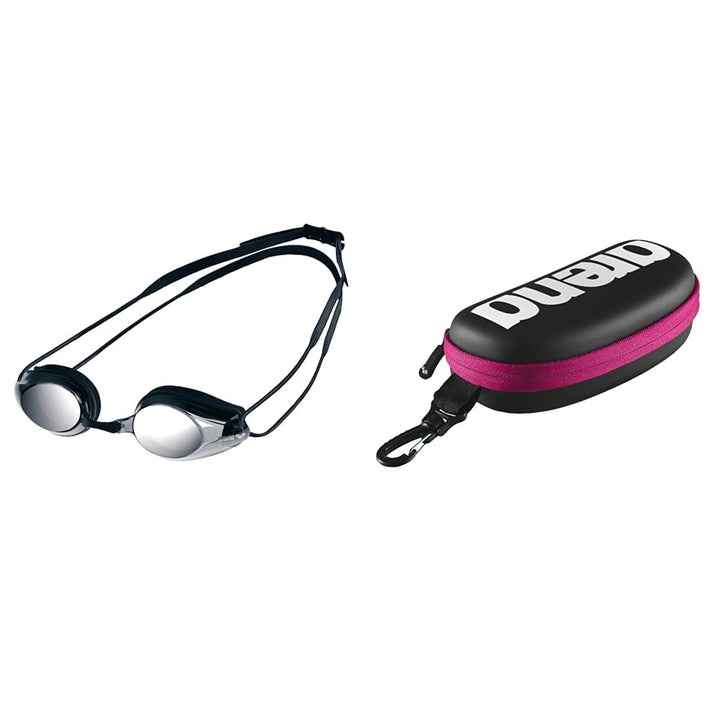 arena Tracks Anti-Fog Wettkampf Schwimmbrille Unisex für Erwachsene, Schwimmbrille mit UV-Schutz, 4