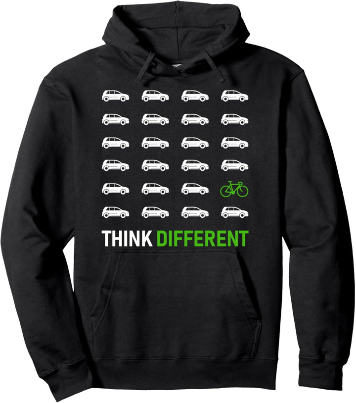 Think Different Anti Klima Erwärmung - Fahrrad, Bike Pullover Hoodie