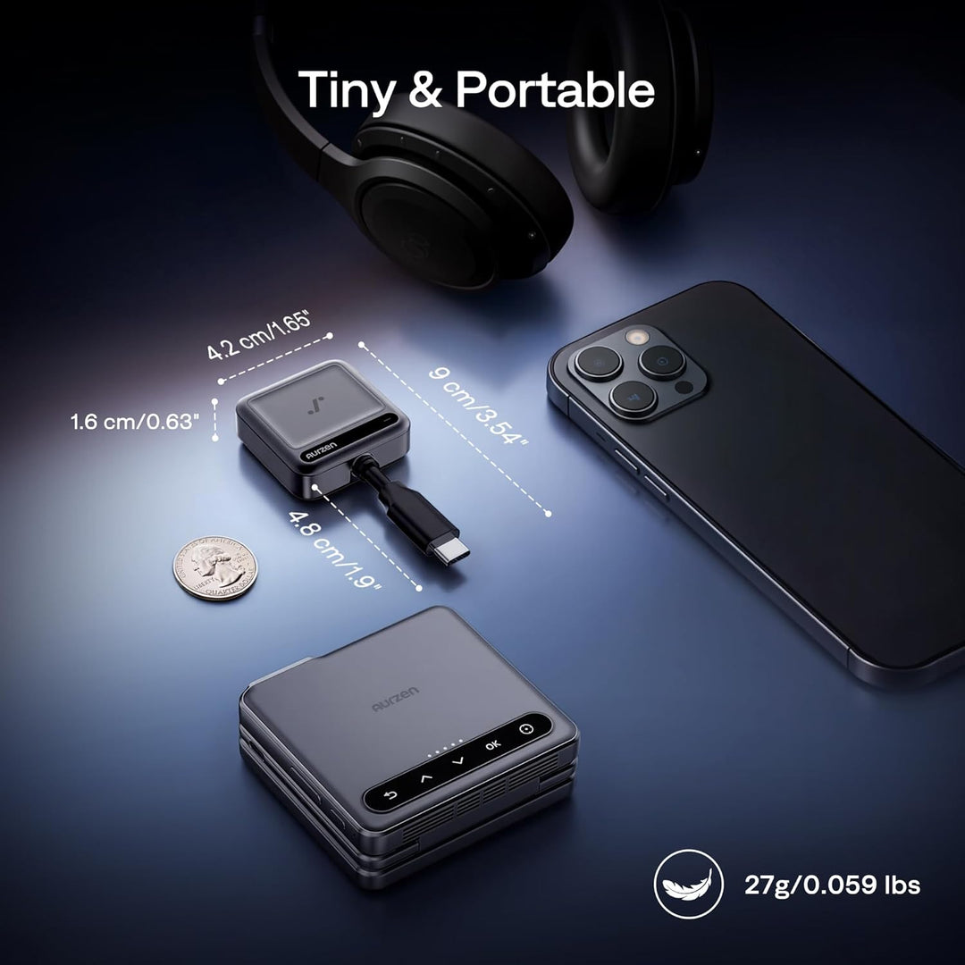 Drahtloser Typ C-Sender, 4K-Dekodierung mit 1080P-Ausgabe, LED-Anzeige, 30m Reichweite, 2.4G & 5G, e