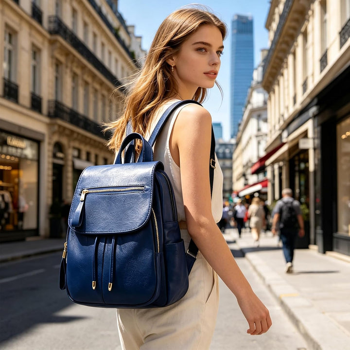 NICOLE&amp;DORIS Mode Frauen Rucksack Mini Rucksack Leder Damen Rucksack Umhängetasche Geldbörsen Mädche