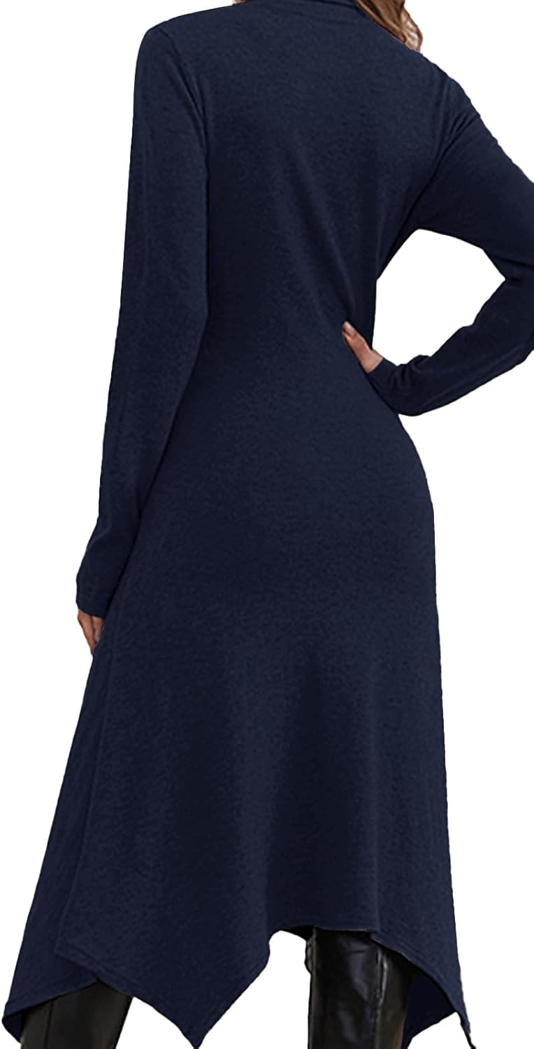 Jayscreate Damen Strickkleid Winter Kleid Herbst Damen Winterkleider Herbstkleid Midikleid Pulloverk