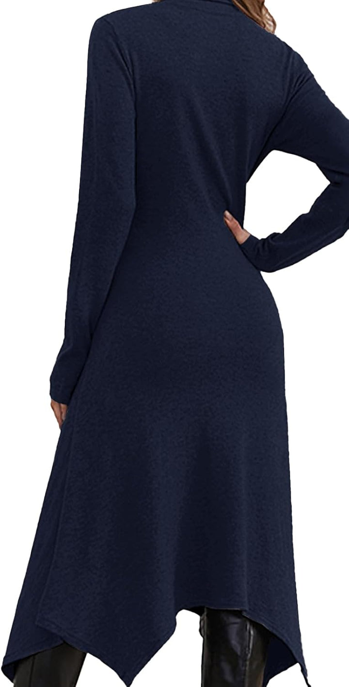 Jayscreate Damen Strickkleid Winter Kleid Herbst Damen Winterkleider Herbstkleid Midikleid Pulloverk