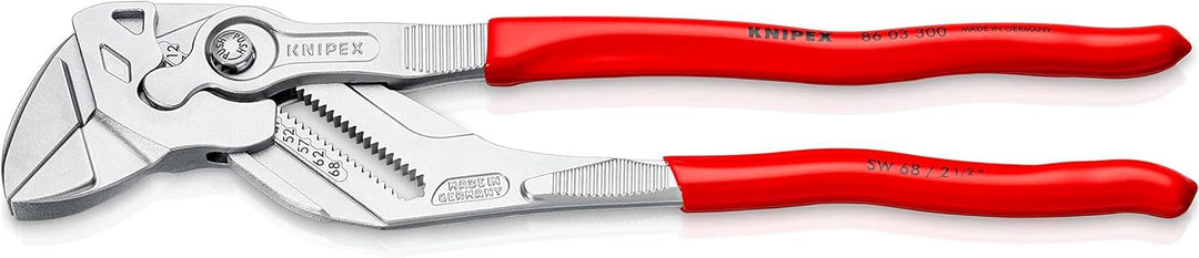 KNIPEX Zangenschlüssel, Multi-Schraubenschlüssel, Chrom-Vanadium, Rostschutz verchromt, 300 mm (SB-K