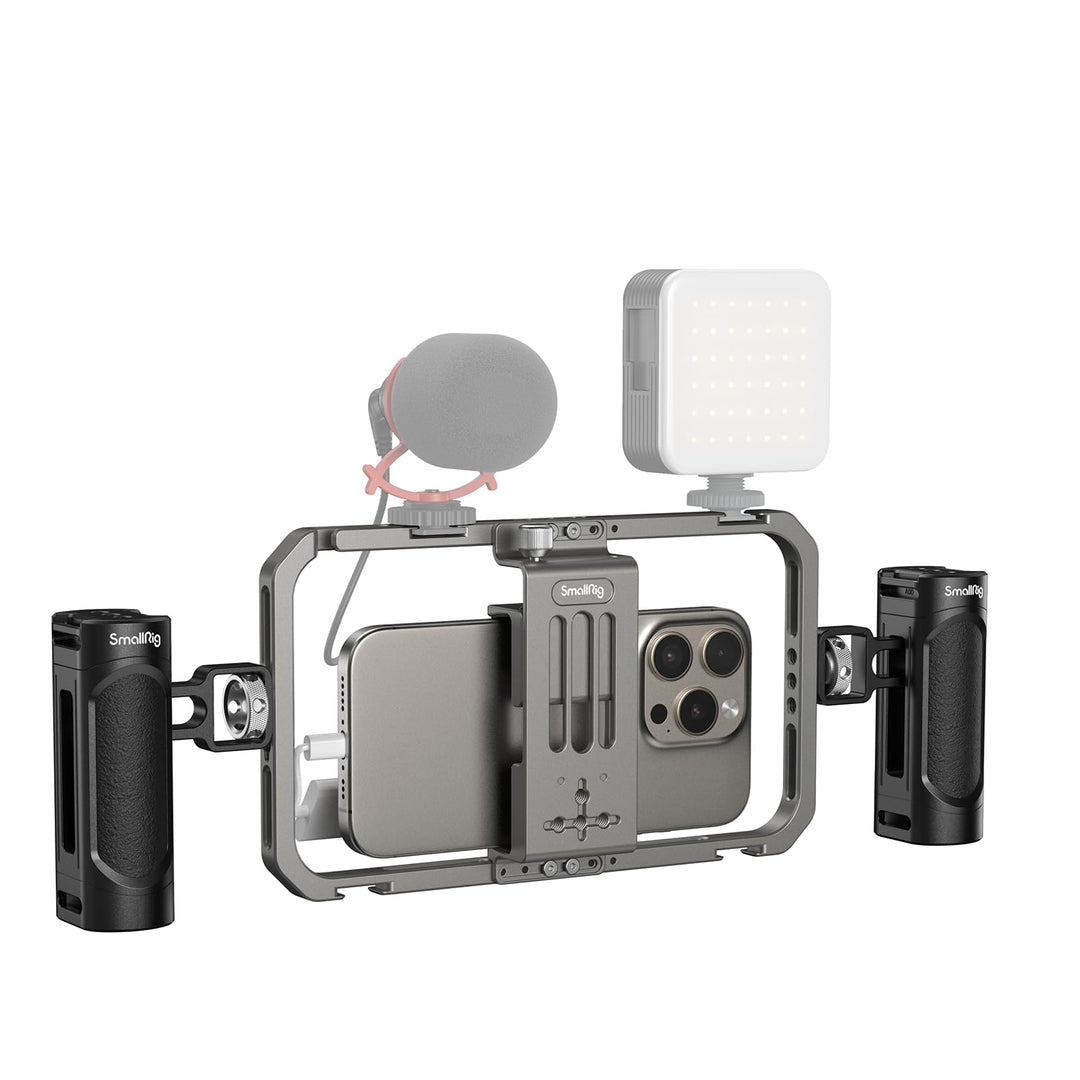 SmallRig Universal Smartphone Video Rig All-in-One Handy Video Kit für Video Creators, Aluminium Han