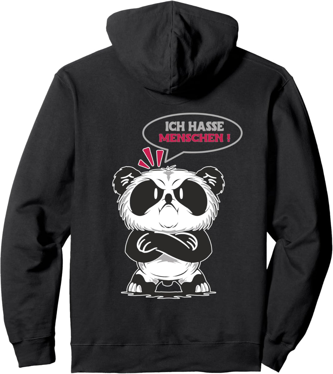 Ich Hasse Menschen Pandabär Panda Pullover Hoodie
