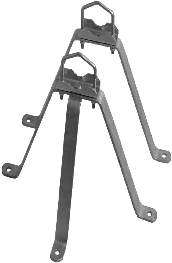 A.S.Sat 29050 Feuerverzinkter Stahl- Wandhalter 2-teilig 50 cm Wandabstand für Masten von 42 60mm