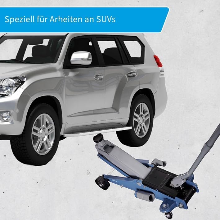 Cartrend hydraulischer Wagenheber, Rangierwagenheber für SUVs und Geländewagen mit Quicklift-Funktio
