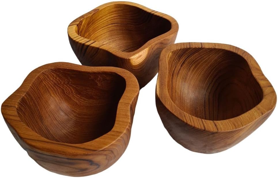 Windalf Rustikale Snack Holzschale MARIELLA Ø 18 cm Nussschale Deko-Schale Schmuckschale Wurzelholz