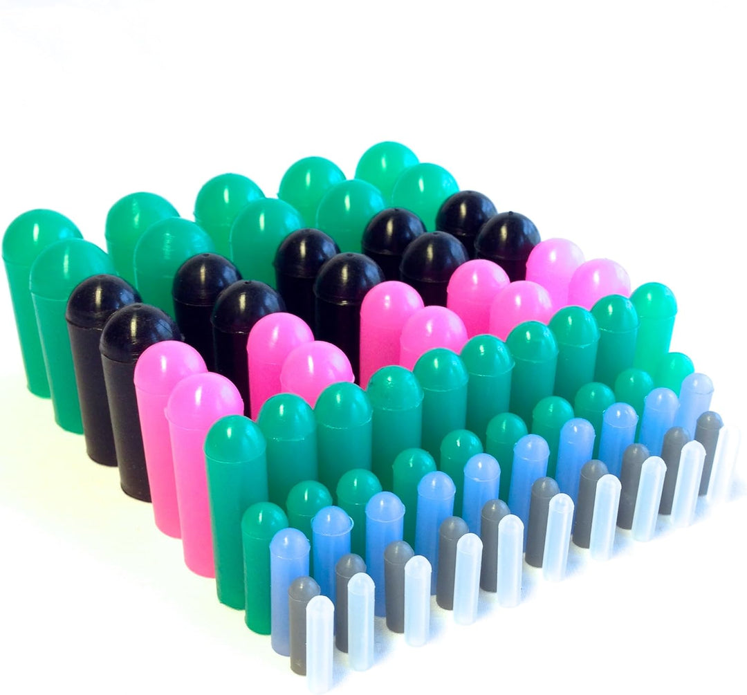 160 Stück Hochtemperatur-Silikon-Gummi-Endkappen und konische Stopper Sortiment Set Pulverbeschichtu