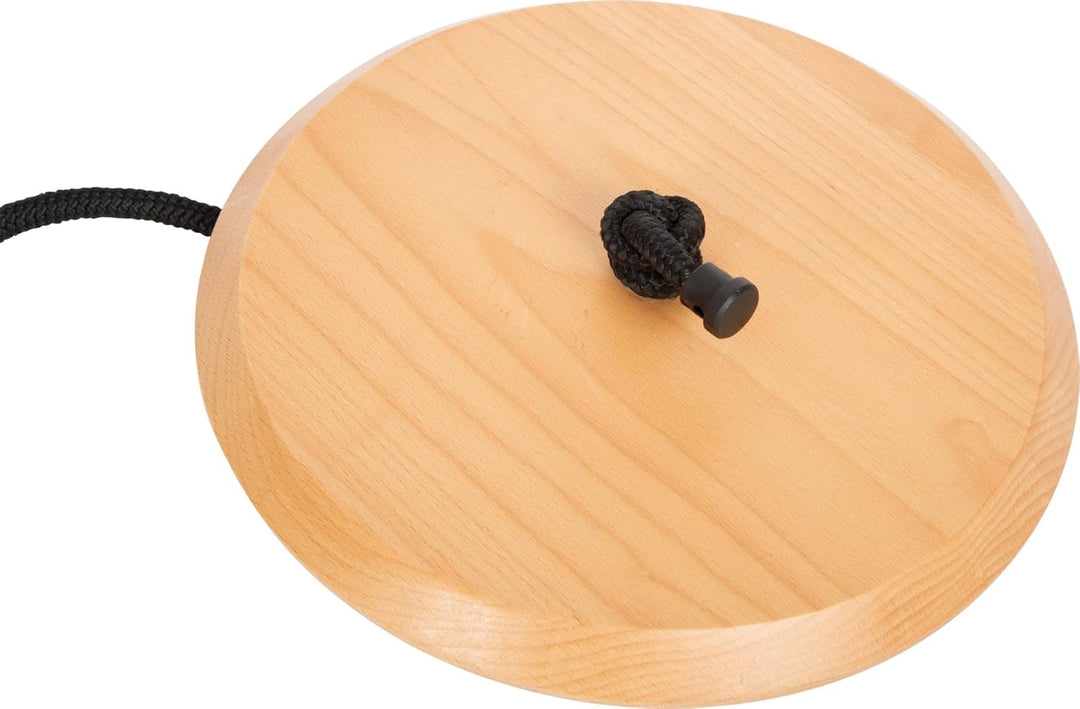 small foot Tellerschaukel mit Kletterseil „Black Line“, Kletterschaukel für Kinder und Erwachsene, a