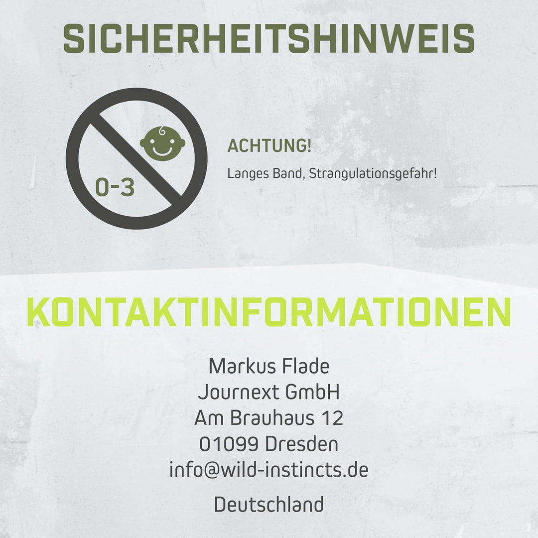 Wild Instincts® Fitnessbänder aus Stoff/Widerstandsbänder Lang/Gymnastikband Stoff/Fitnessbänder Lan