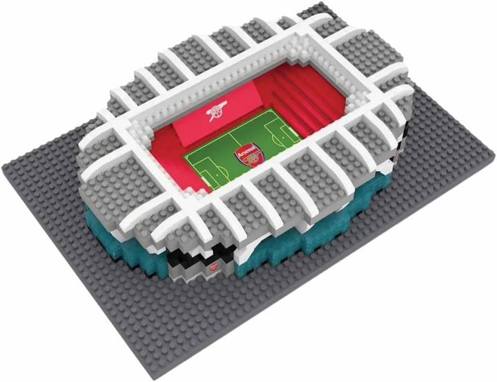 FOCO Offizielles Lizenzprodukt Arsenal FC Emirates BRXLZ-Steine 3D-Mini-Fussballstadion Bau-Set, Ars