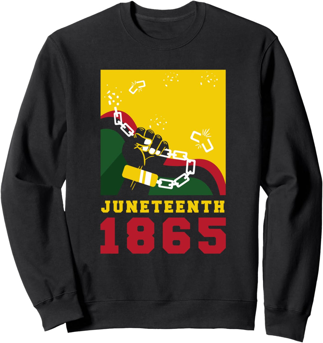 Black History Afrikanisch Juneteenth Melanin Afro Queen 1865 Sweatshirt