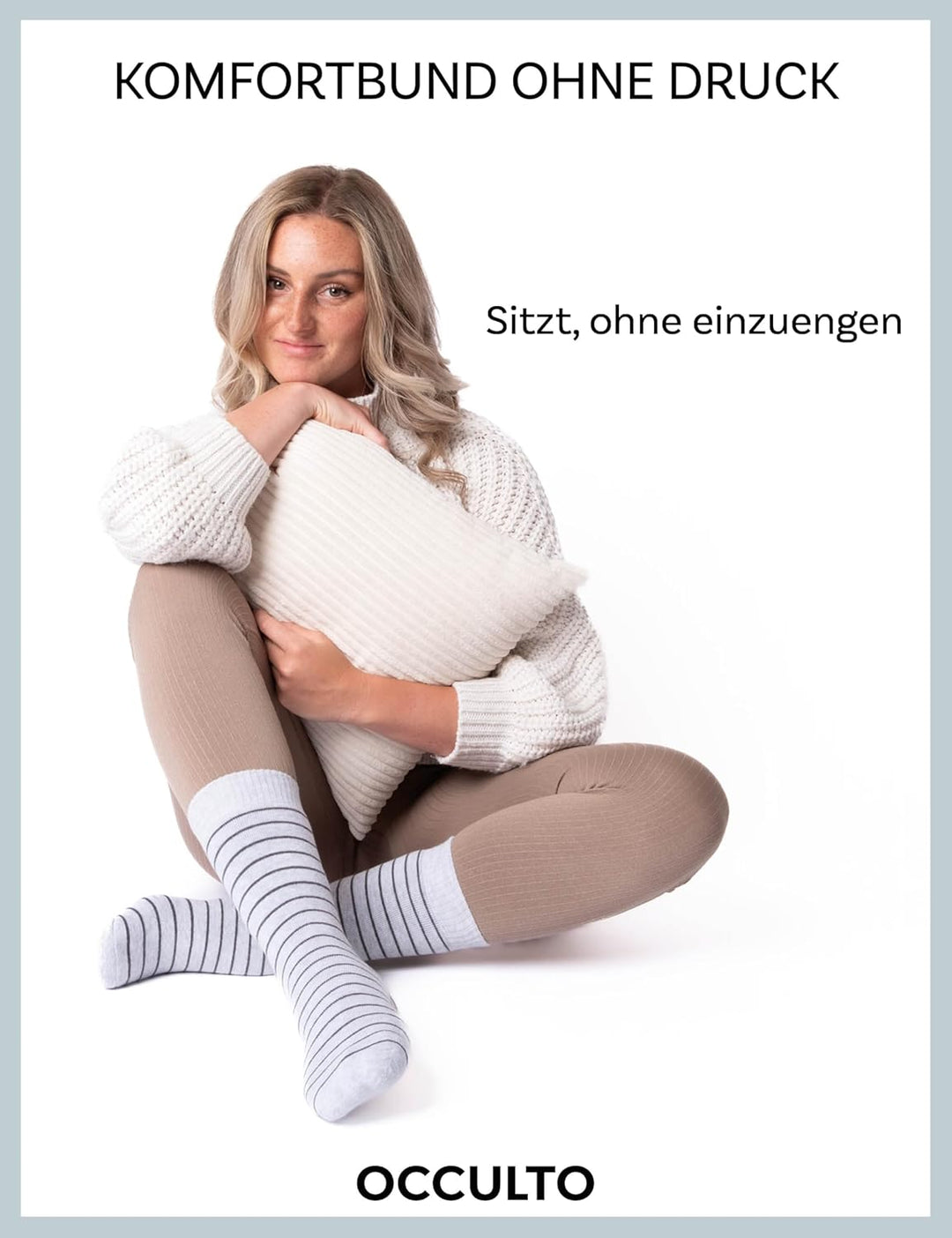 Occulto Damen Warme Thermosocken 6er Pack (Modell: Smilla) 35-38 Grau-punkte, 35-38 Grau-punkte