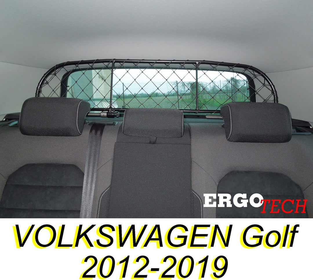 ERGOTECH Trennnetz Trenngitter Hundegitter für Volkswagen Golf Mk7 BJ 2012-2019