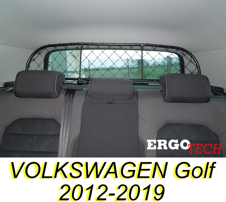ERGOTECH Trennnetz Trenngitter Hundegitter für Volkswagen Golf Mk7 BJ 2012-2019