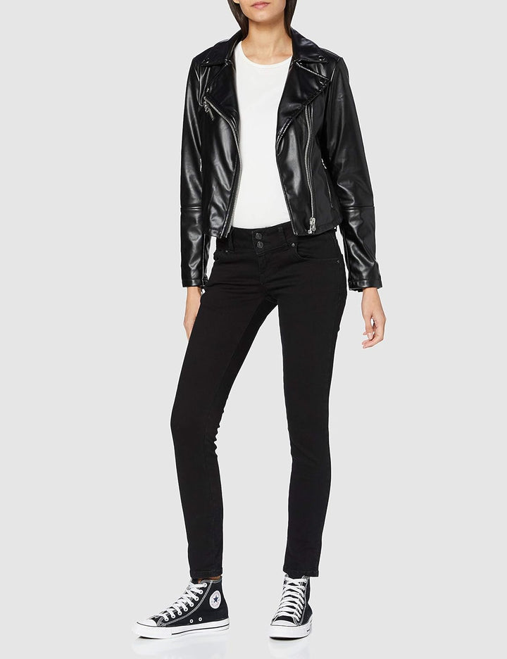LTB Jeans - Damen - Molly - Low Waist - Slim Fit Jeans - Hosen 24W / 36L Black To Black Wash, 24W /