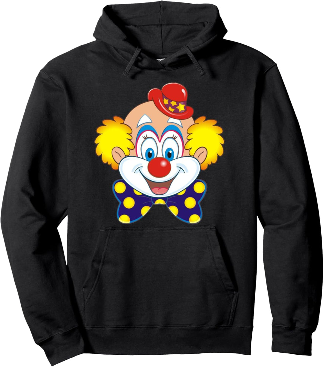 Lustiges Karneval Zirkus Clown Kostüm Faschings Pullover Hoodie