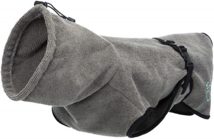 TRIXIE Hunde-Bademantel - XL - 70 cm, XL - Rückenlänge 75 cm mehrfarbig XL - Rückenlänge 75 cm