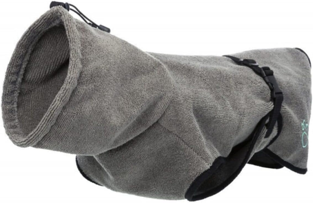 TRIXIE Hunde-Bademantel - XL - 70 cm, XL - Rückenlänge 75 cm mehrfarbig XL - Rückenlänge 75 cm