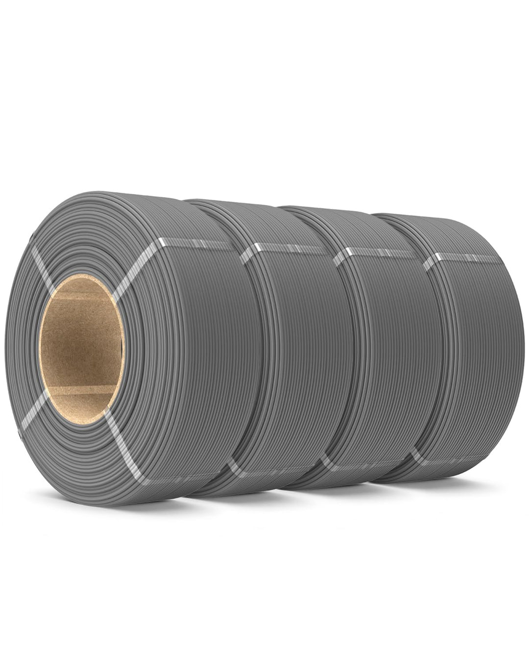 SUNLU Matte PLA-Filament-Nachfüllpackung, 1,75 mm, 4 kg, keine Spule, graues PLA, matte Nachfüllung