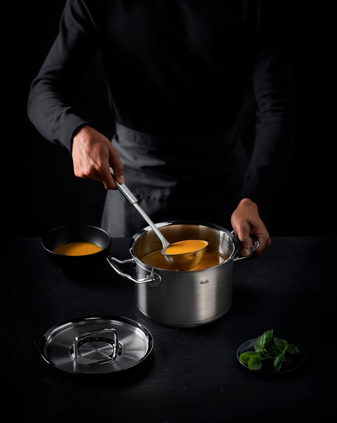 Fissler Original-Profi Collection / Edelstahl-Servierlöffel, grosser Vorlege-Löffel, Premium-Küchenh