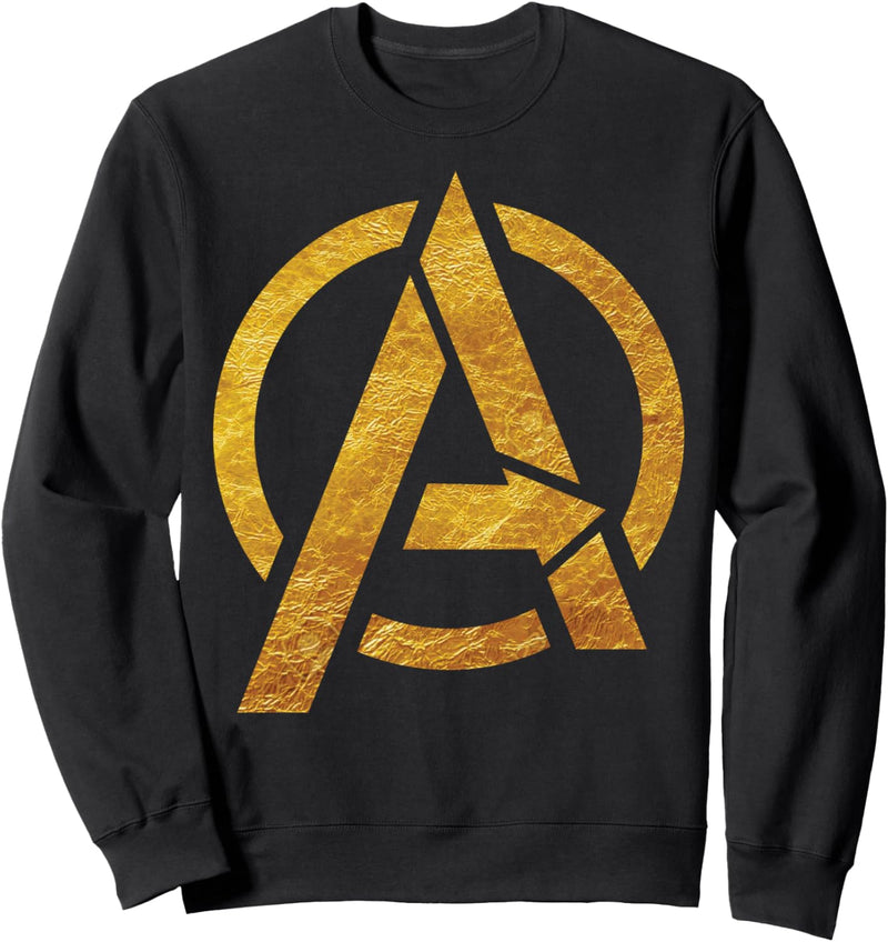 Marvel Avengers Gold Foil Chest Logo Sweatshirt