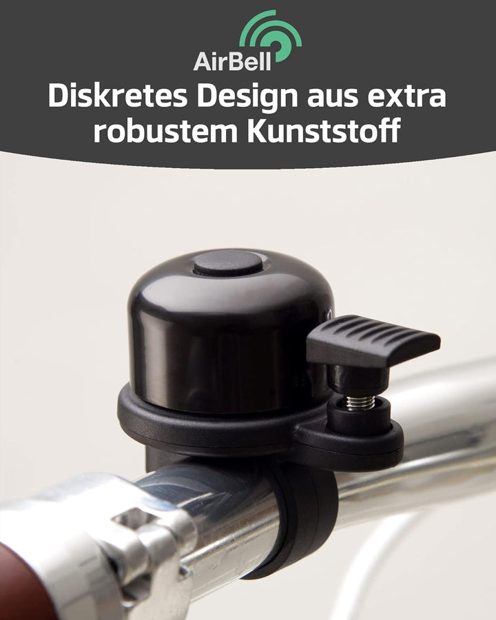 AirBell® Fahrradklingel Für Apple AirTag | Halterung In Klingel Versteckt | Fahrrad Diebstahlsicheru
