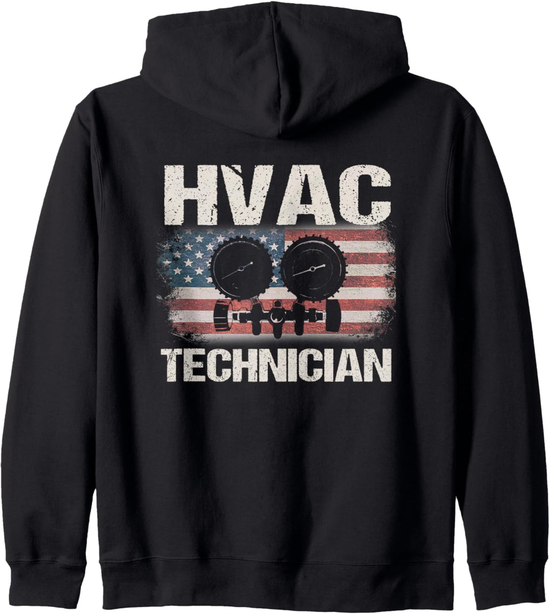 HVAC Technician Gifts Design On Back Of Clothing Kapuzenjacke