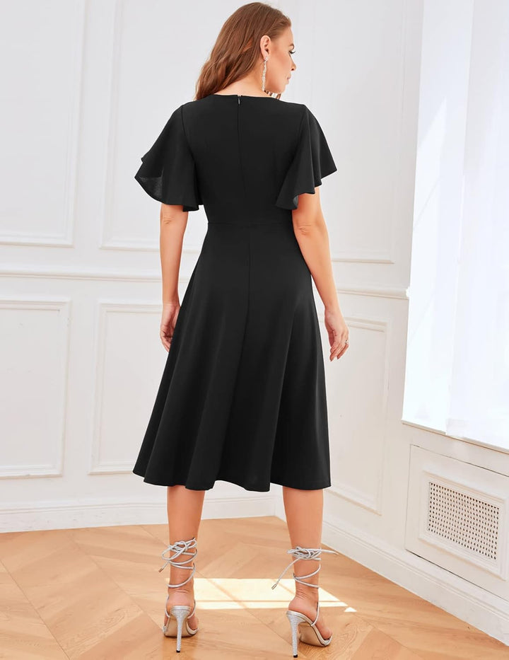 bridesmay Damen Kleider Vintage Kleider 50er Jahre Rockabilly A Line Cocktailkleid Abendkleider Eleg