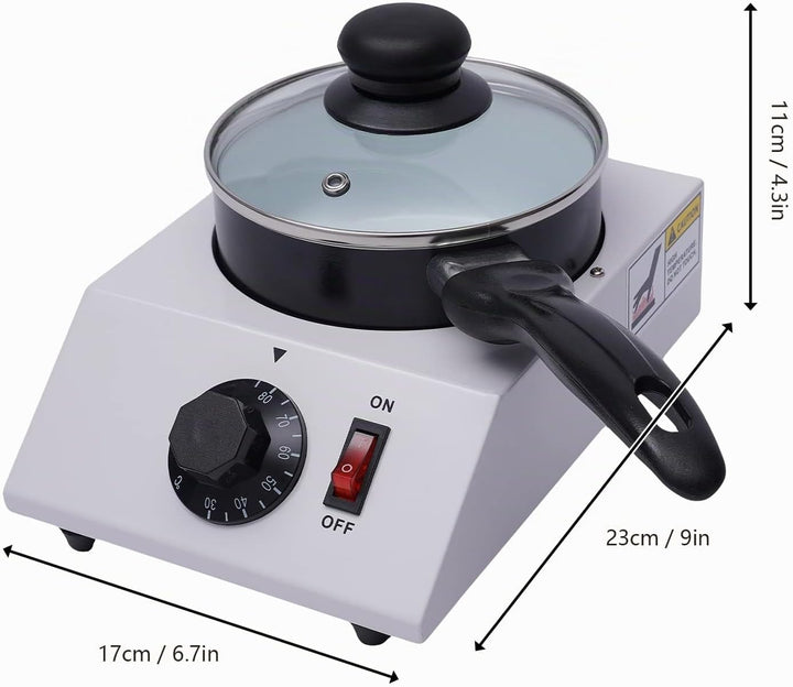 Elektrische Schokoladenschmelzer 40W Temperiergerät mit Keramik-Alu-Topf - Professionelle Kuvertüre