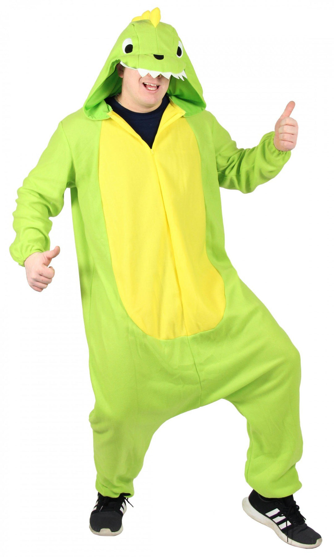 Foxxeo 40309 I Dinosaurier Kostüm für Erwachsene l Grösse S, M, L, XL, XXL l Damen Dino Herren Overa